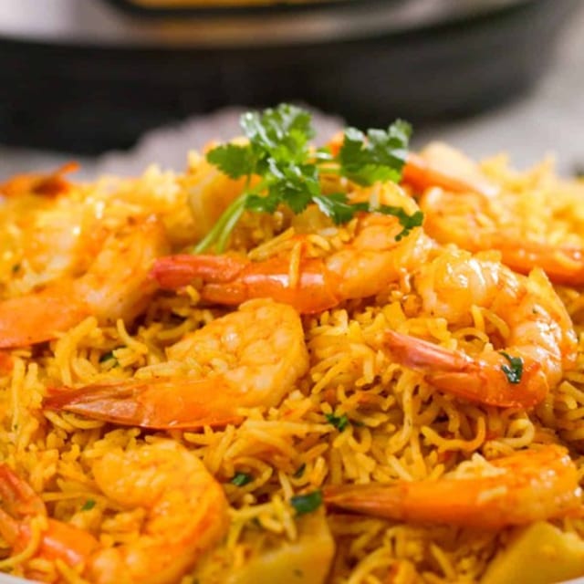 Shrimp & Scallop Biryani.