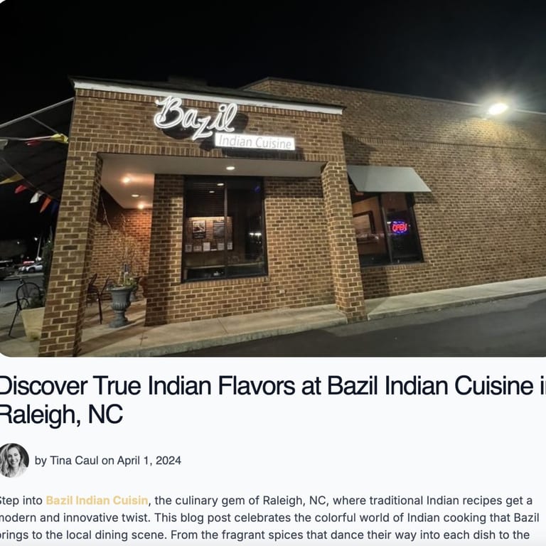 Discover True Indian Flavors Bazil Indian Cuisine